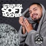 Woolly Mammoth Ultra Plush Hooded Microfiber Bath Robe