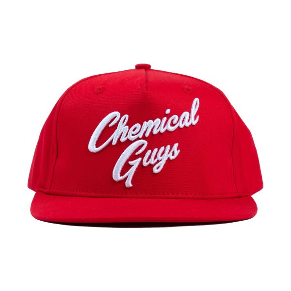 Snap-It-Back Red Script Hat