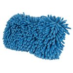 Ultimate Two Sided Chenille Microfiber Wash Sponge. Blue