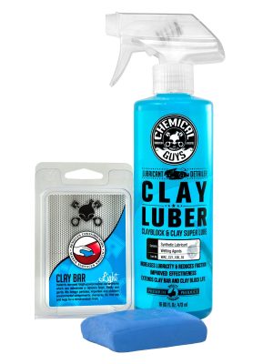 Light Duty Clay Bar & Luber Synthetic Lubricant Kit Bundle