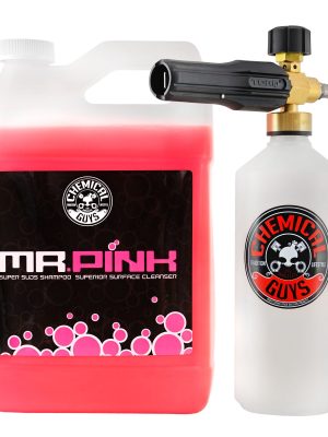 Power Spray Snow Foam Cannon w/ Mr Pink Shampoo Bundle